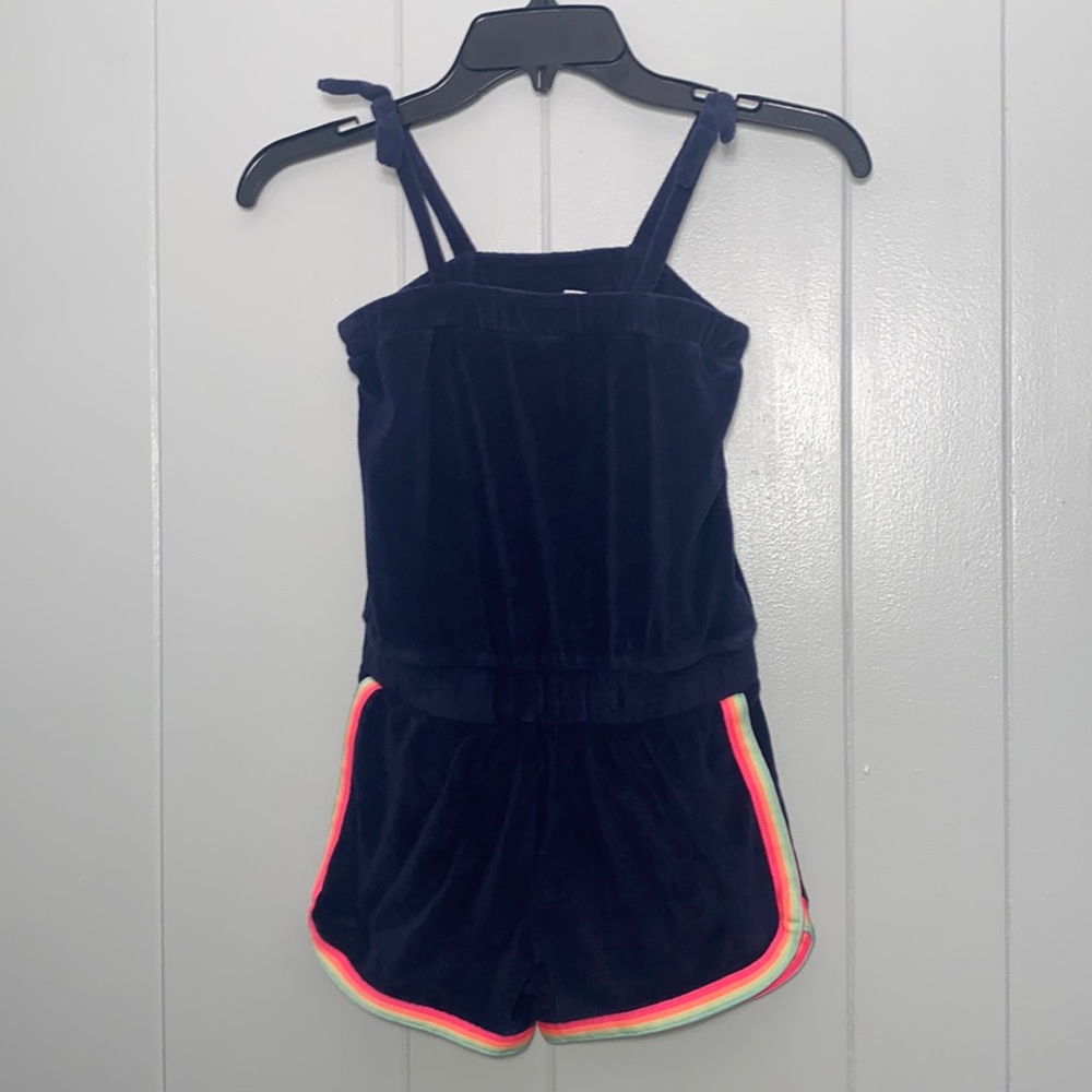 Gap Girl’s Summer Pool Toweling Navy Shorts Romper Coverup Size Small